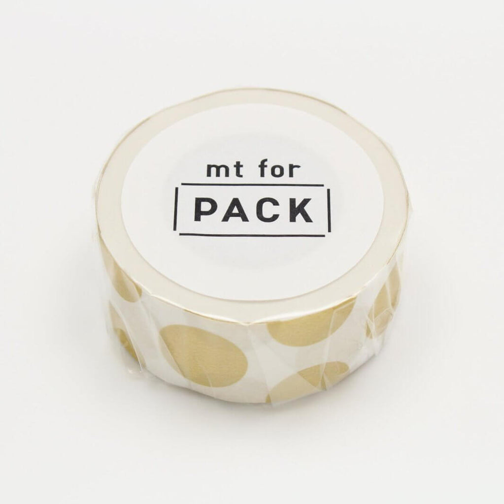 MT Japan Decorative Tape mt for Pack Gold Dot Sustainable Parcel Tape