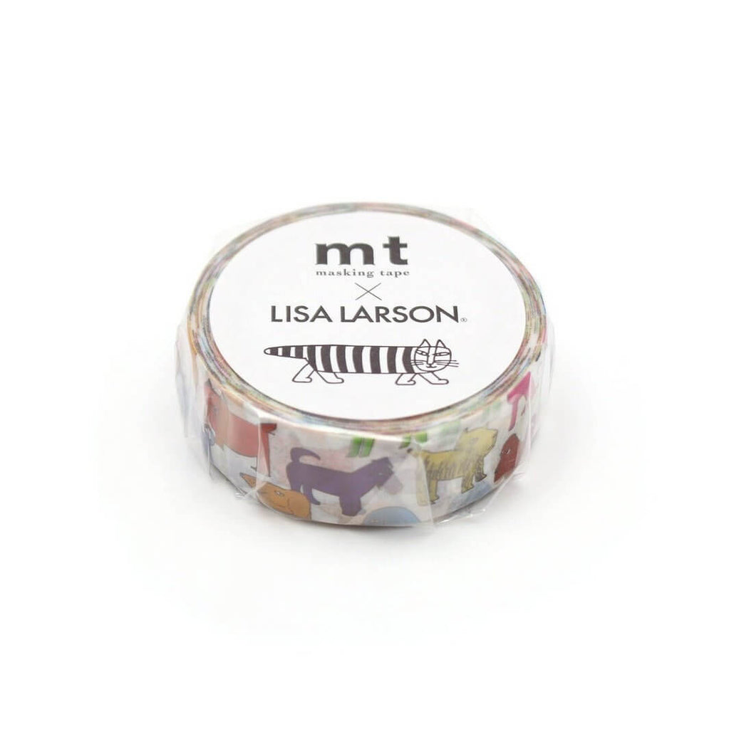 MT Japan Decorative Tape mt x Lisa Larson 'Colourful Dog' Washi Masking Tape