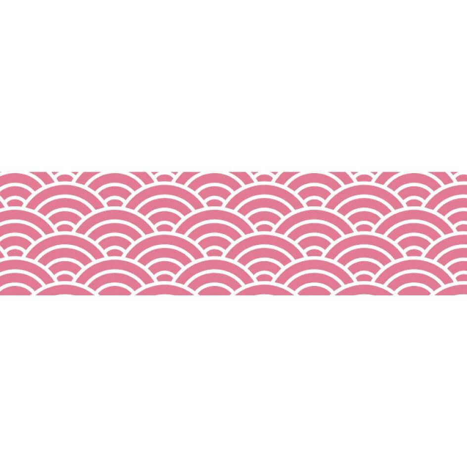 MT Japan Pink Wave Seigaihamon Momo Pattern Washi Tape by mt Japan