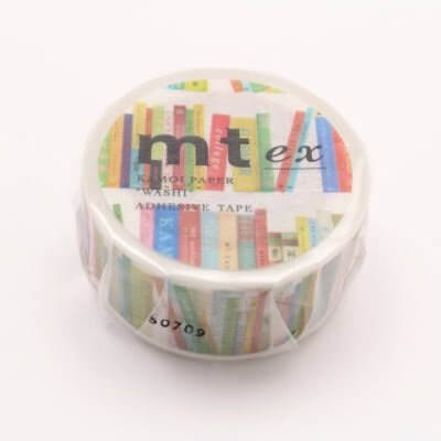 MT Japan Washi Tape mt Japan Washi Tape with Multicoloured Book Spines