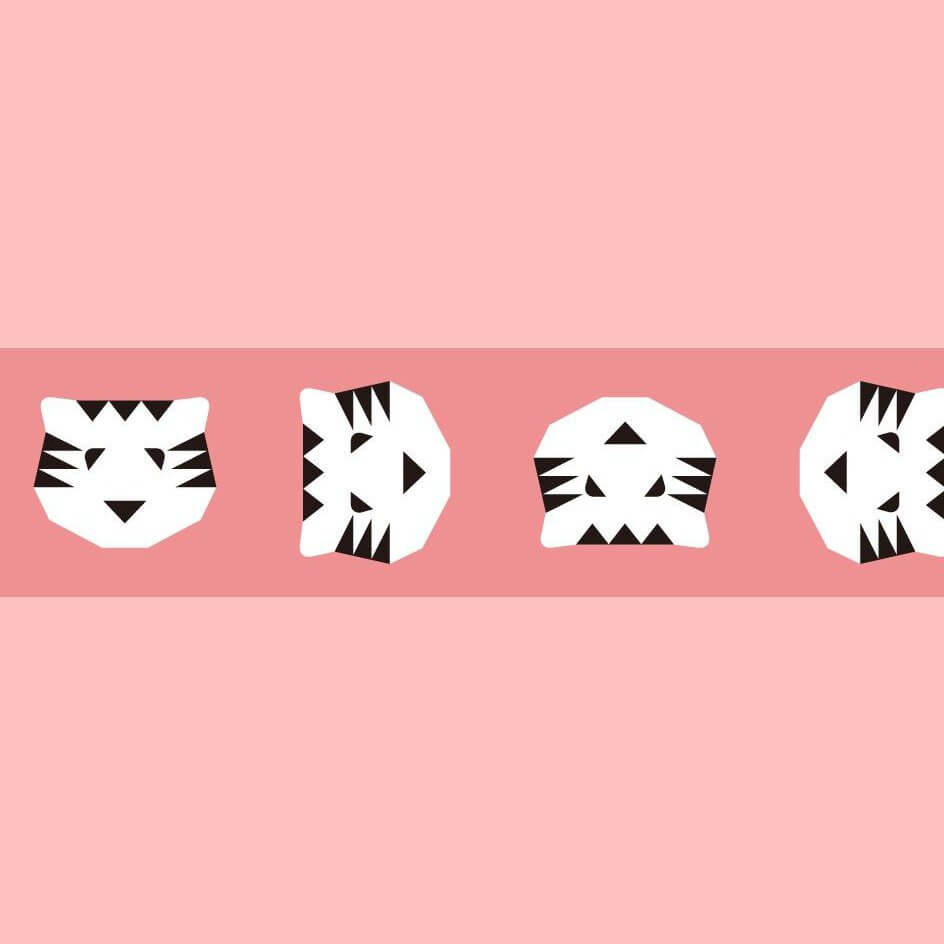 MT Tape mt x Papier Tigre Japan Masking Tape Le Tigre Pink Pattern