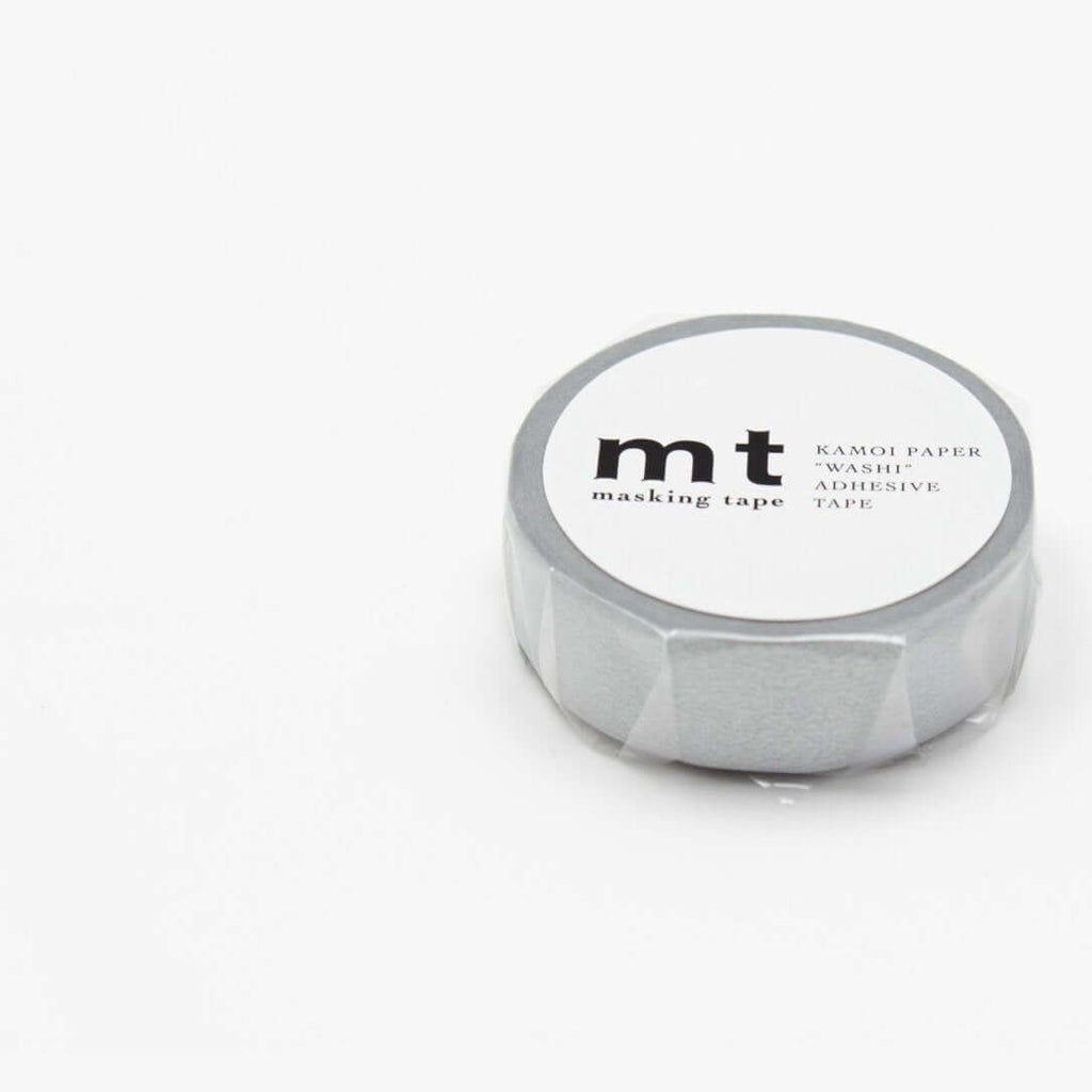 MT Tape Washi Tape mt  Japan Plain Metallic Silver Masking Tape