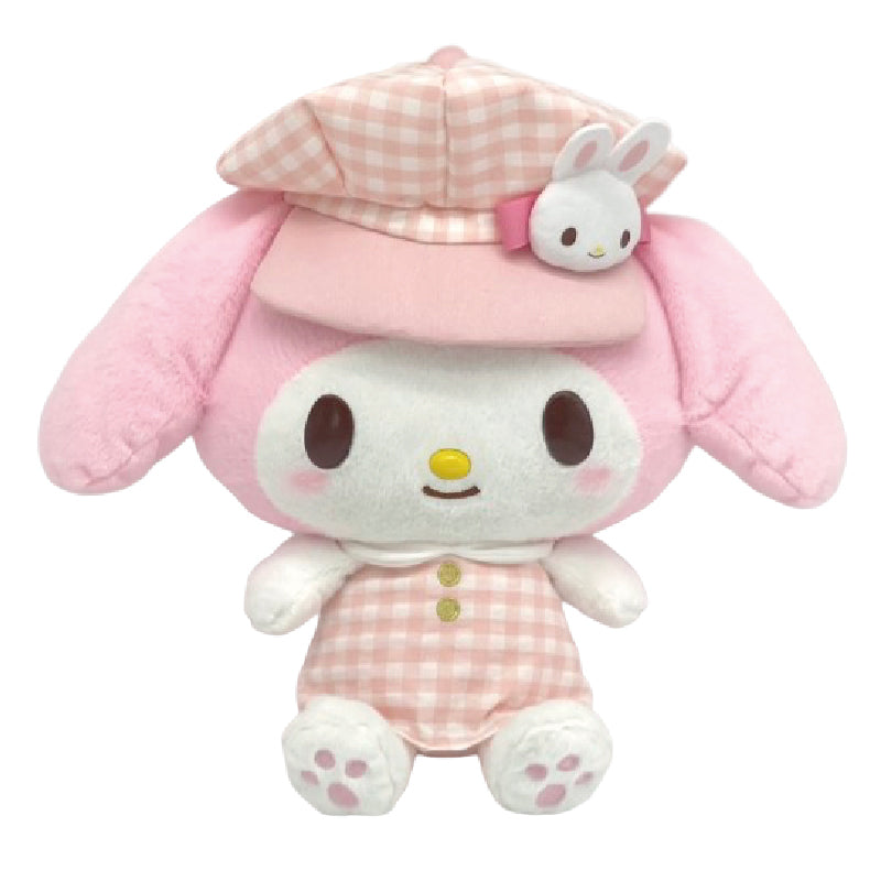 Nakajima My Melody Gingham Newsboy Hat Plush