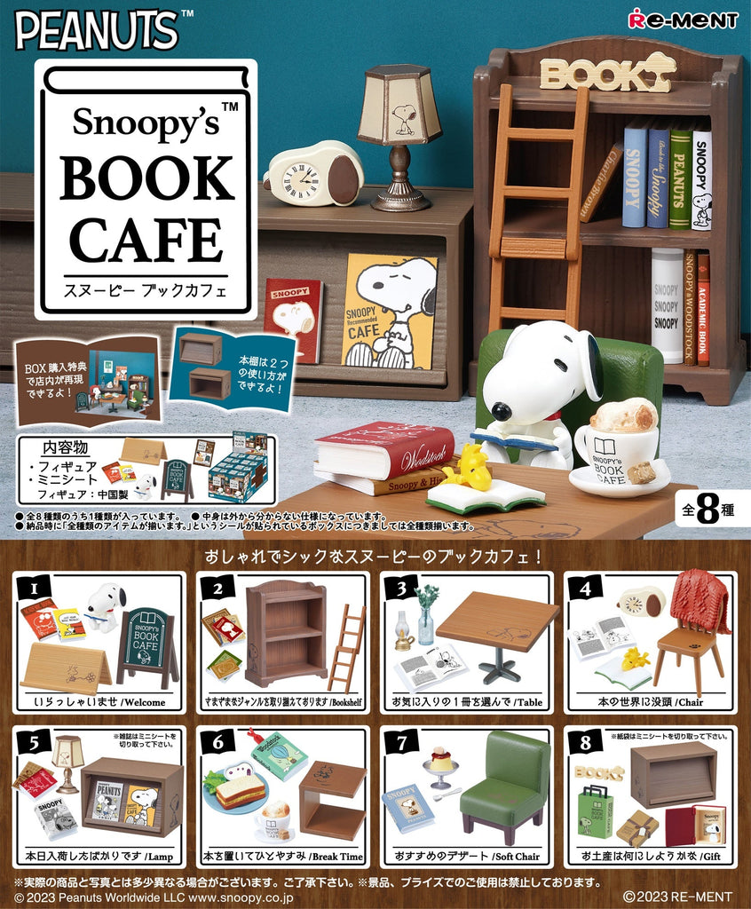 Peanuts Snoopy's Book Cafe Re-Ment: Choose Your Box