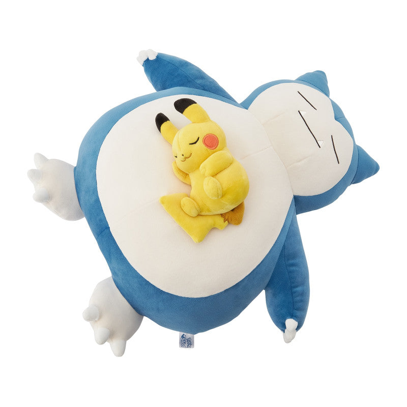 Pokemon Center Goodnight Snorlax and Pikachu Mocchiri Plush [Pokemon Sleep]