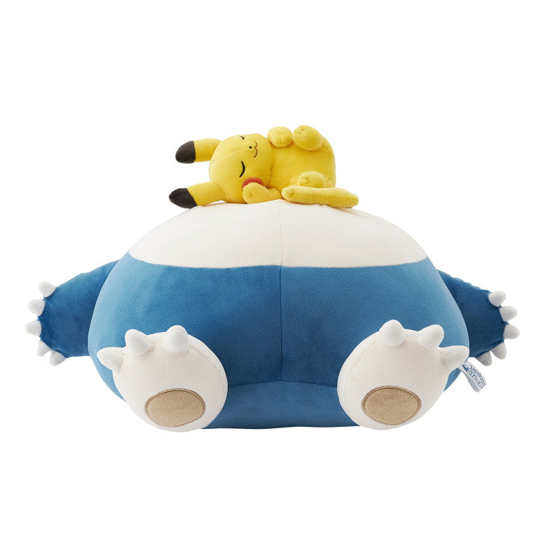 Pokemon Center Goodnight Snorlax and Pikachu Mocchiri Plush [Pokemon Sleep]