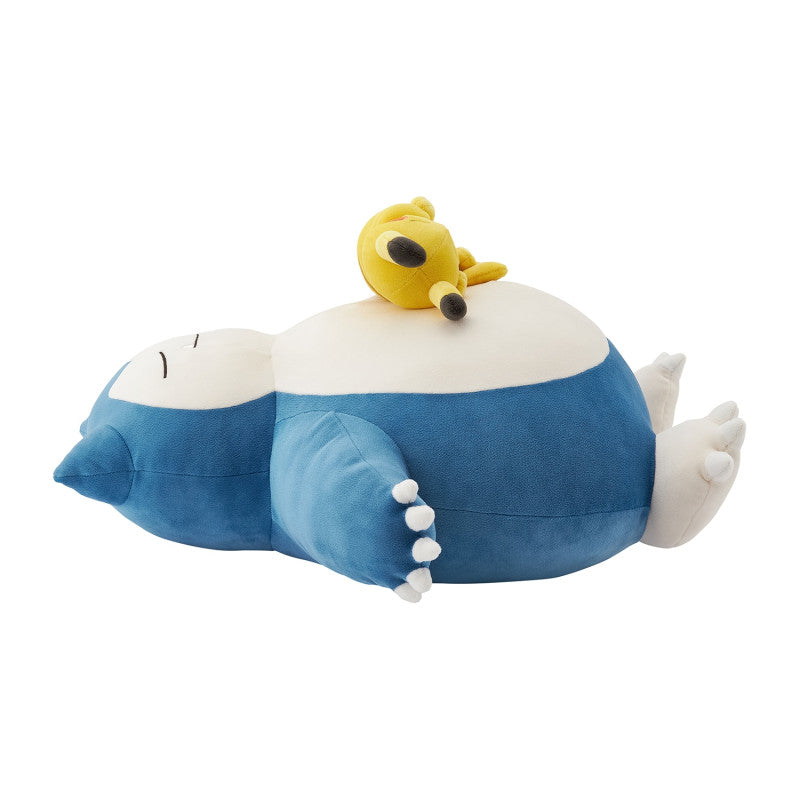 Pokemon Center Goodnight Snorlax and Pikachu Mocchiri Plush [Pokemon Sleep]