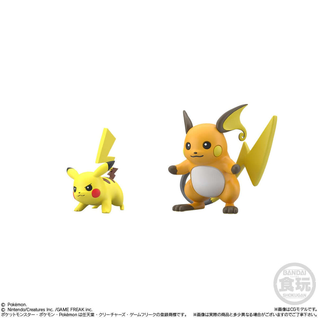 Pokemon Pikachu and Raichu Pokemon Scale World Kanto Region 3 Set