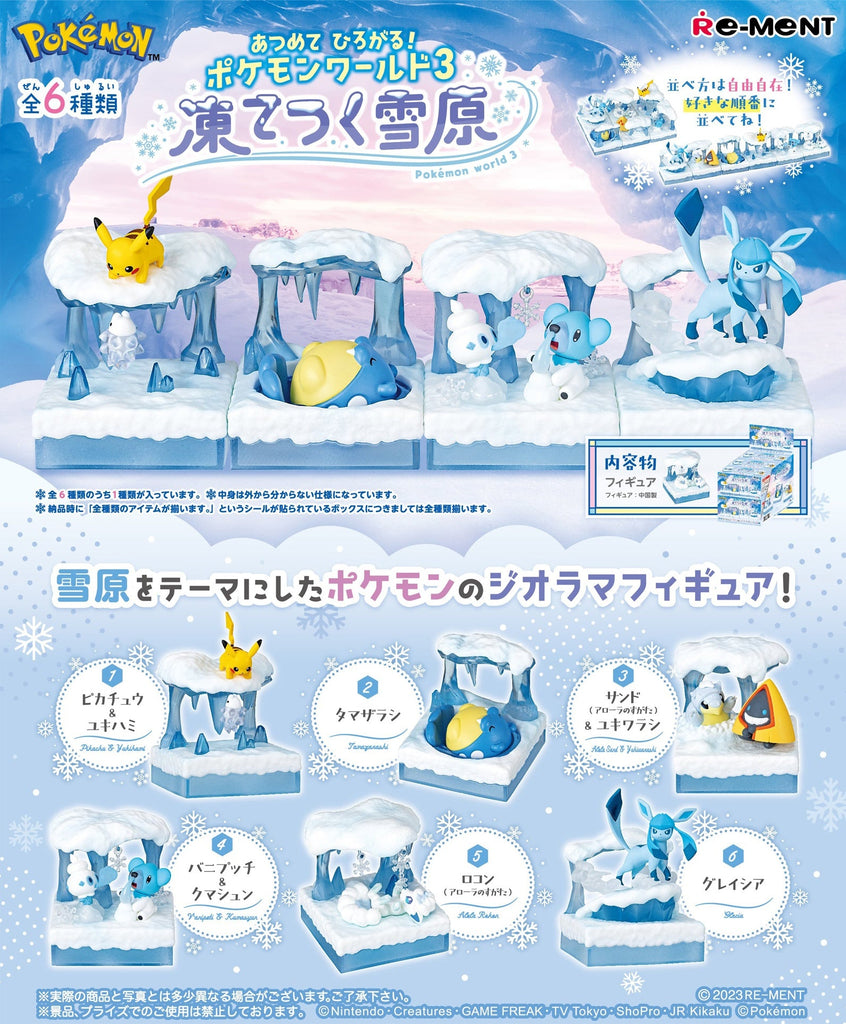 Pokemon Pokemon World 3 Frozen Snow Field Re-Ment