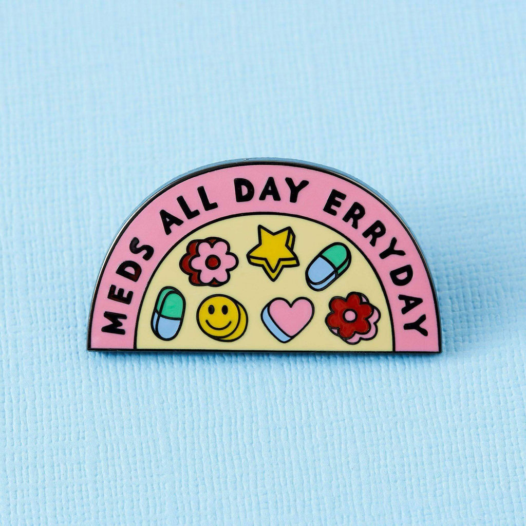 Punky Pins Decorative Stickers Punky Pins - Meds All Day Enamel Pin