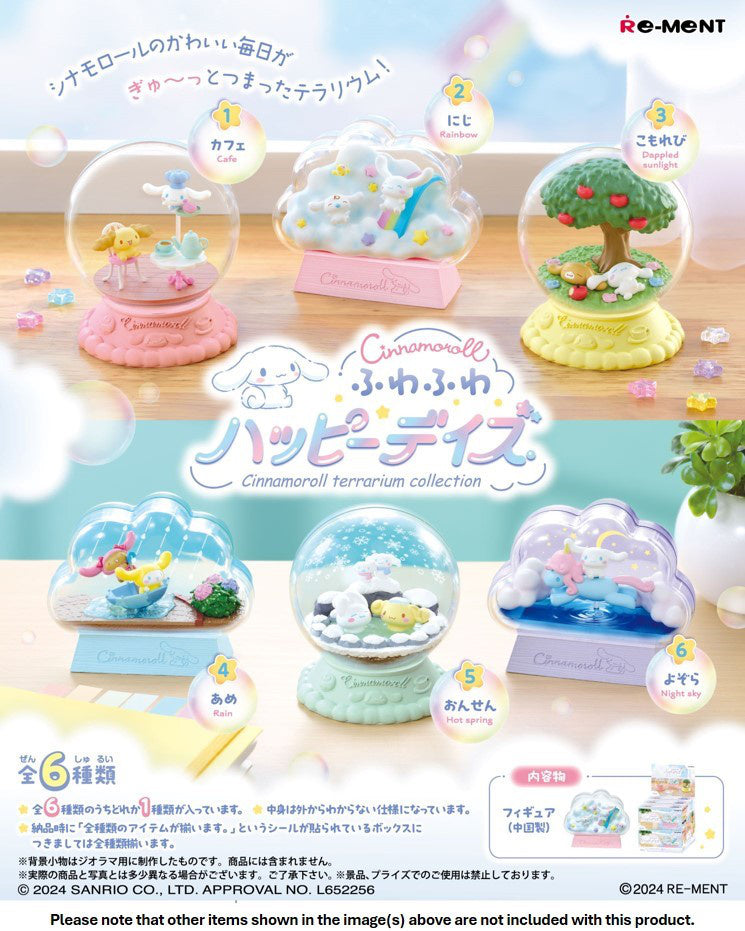 Re-Ment Cinnamoroll Terrarium Collection Fluffy Happy Days Re-Ment [Choose Your Box]