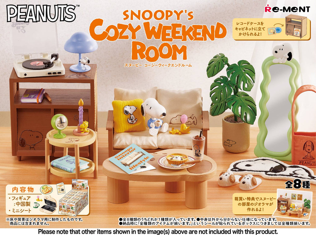 Re-Ment Snoopy's Cozy Weekend Room Re-Ment