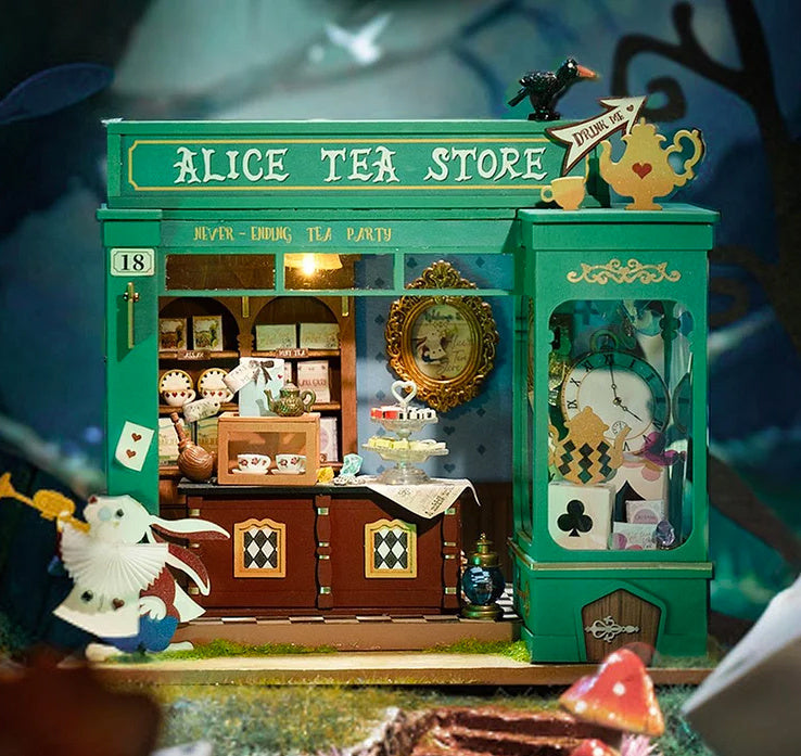 Robotime Alice's Tea Store DIY Miniature House