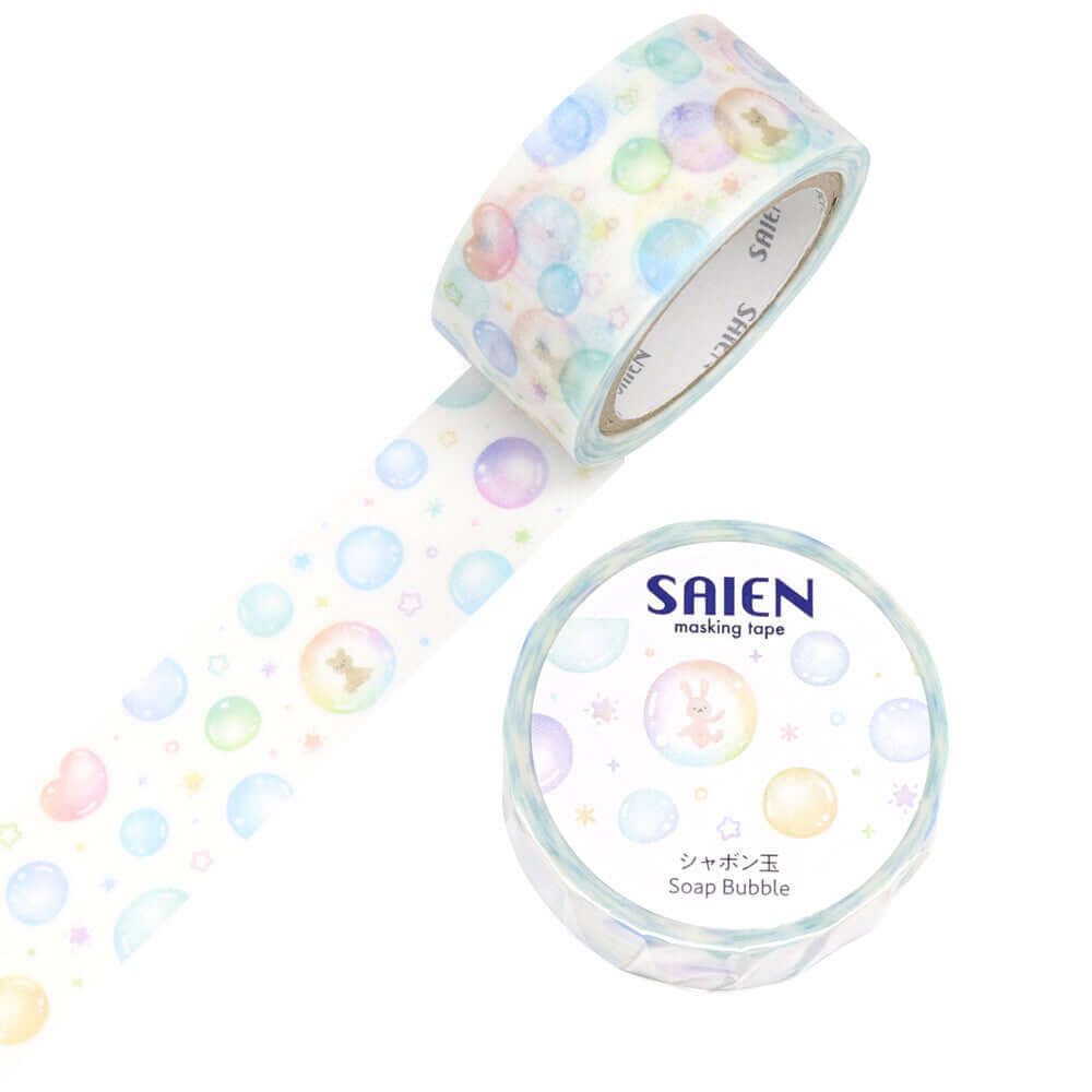 Saien Decorative Tape Kawaii Soap Bubble Washi Tape