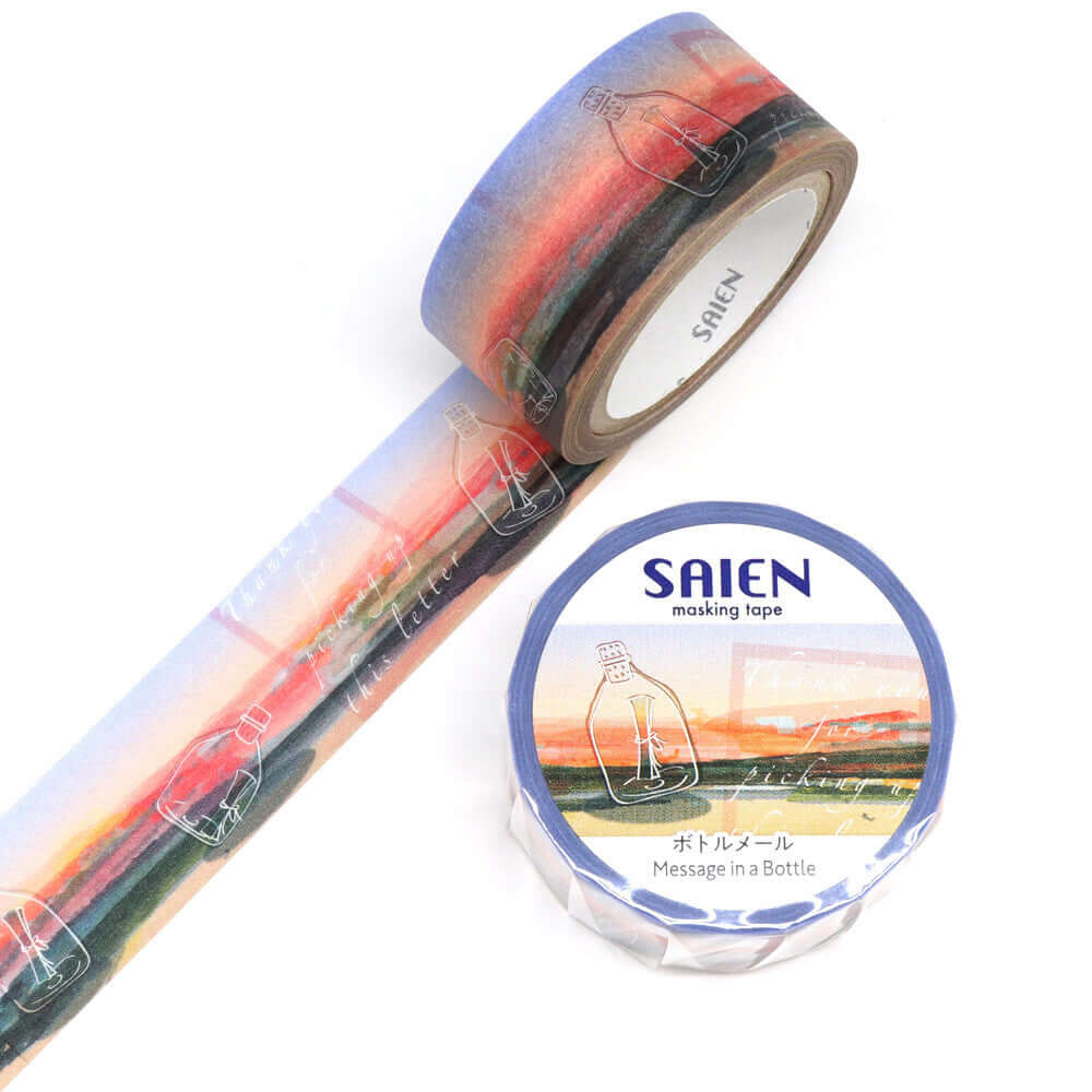 Saien Decorative Tape Message in a Bottle Washi Tape