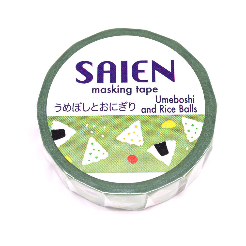 Saien Decorative Tape Umebashi and Rice Balls Washi Tape