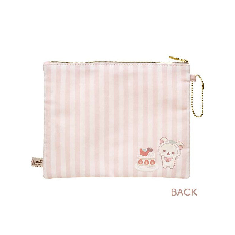 San-X Korilakkuma Strawberry Shortcake Flat Pouch Set [Korilakkuma Store]