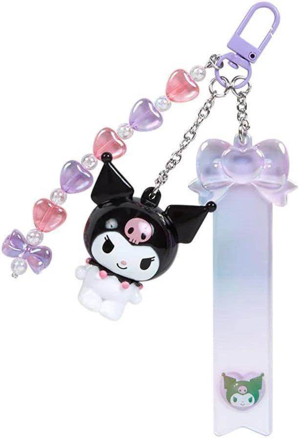 Kuromi Ribbon Design Clear & Puffy 3D Keychain [Sanrio Characters ...
