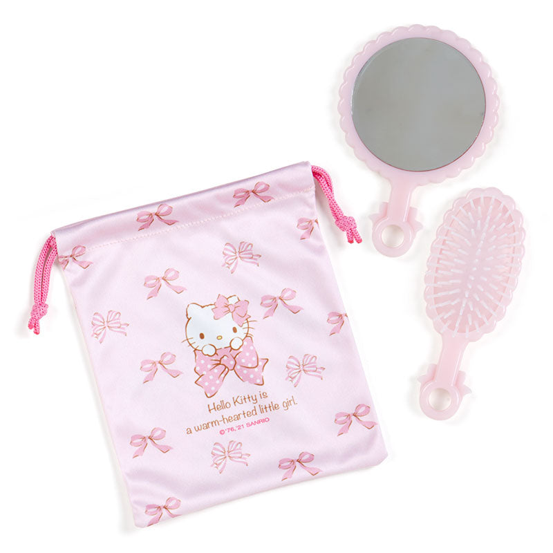 Sanrio Hello Kitty Hair Brush and Mirror Set