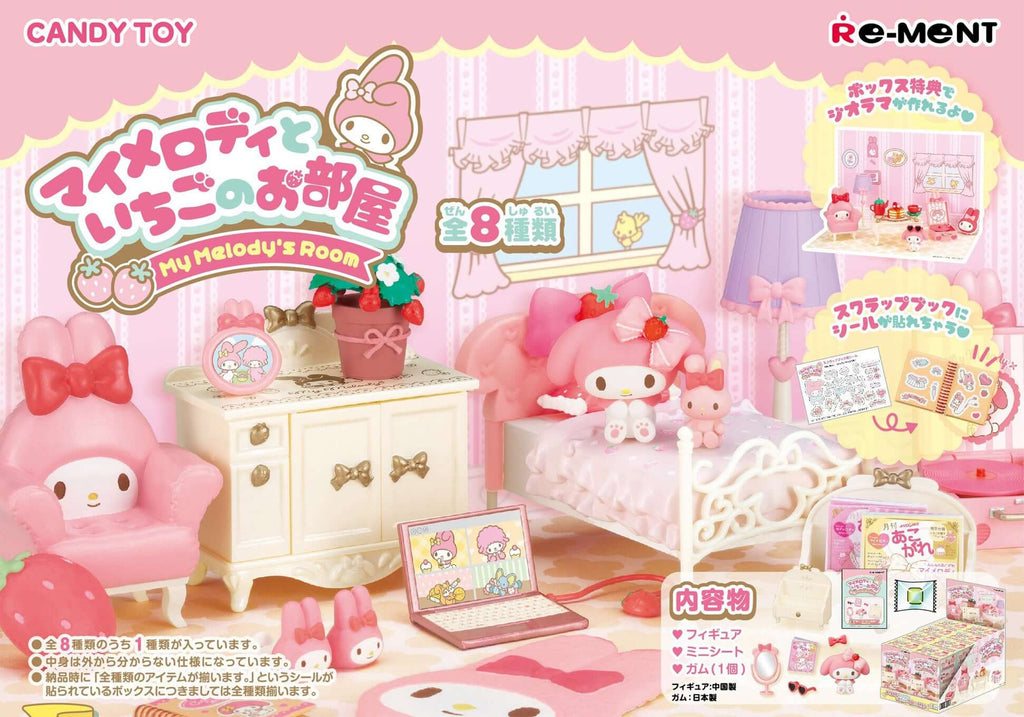 Sanrio My Melody and Strawberry Room Re-Ment Blind Box