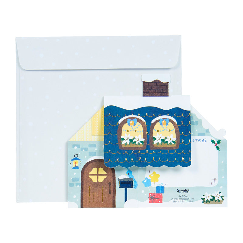 Sanrio Original Cinnamoroll Christmas House Card