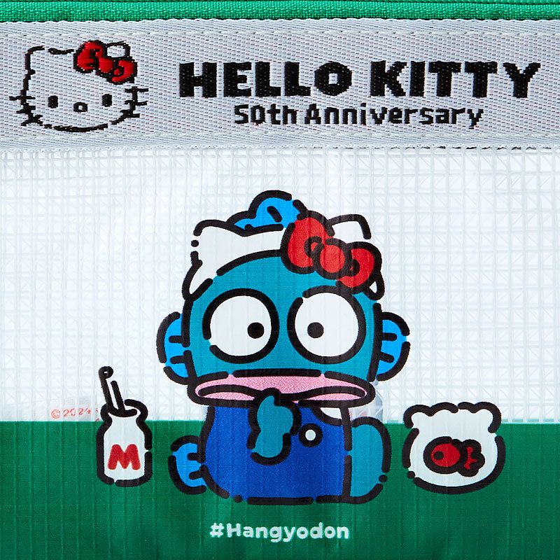 Sanrio Original Hangyodon HELLO Everyone! Design Series Flat Pouch