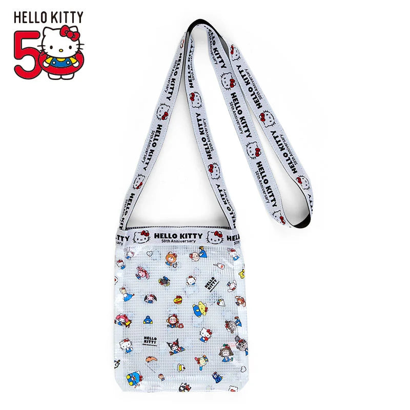 Sanrio Original HELLO Everyone! Vinyl Shoulder Bag [Hello Kitty 50th Anniversary]
