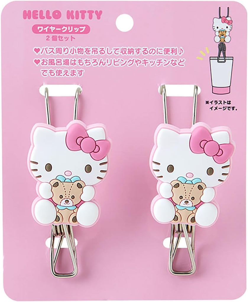 Sanrio Original Hello Kitty Bath Time Series Wire Clips