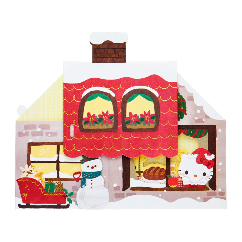 Sanrio Original Hello Kitty Christmas House Card