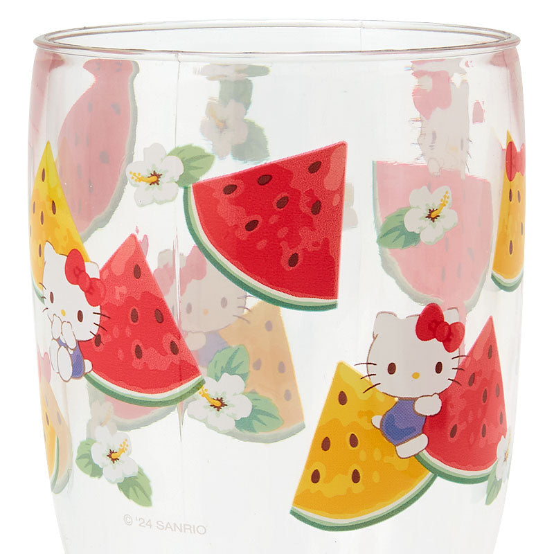 Sanrio Original Hello Kitty Colourful Fruits Stemmed Glass