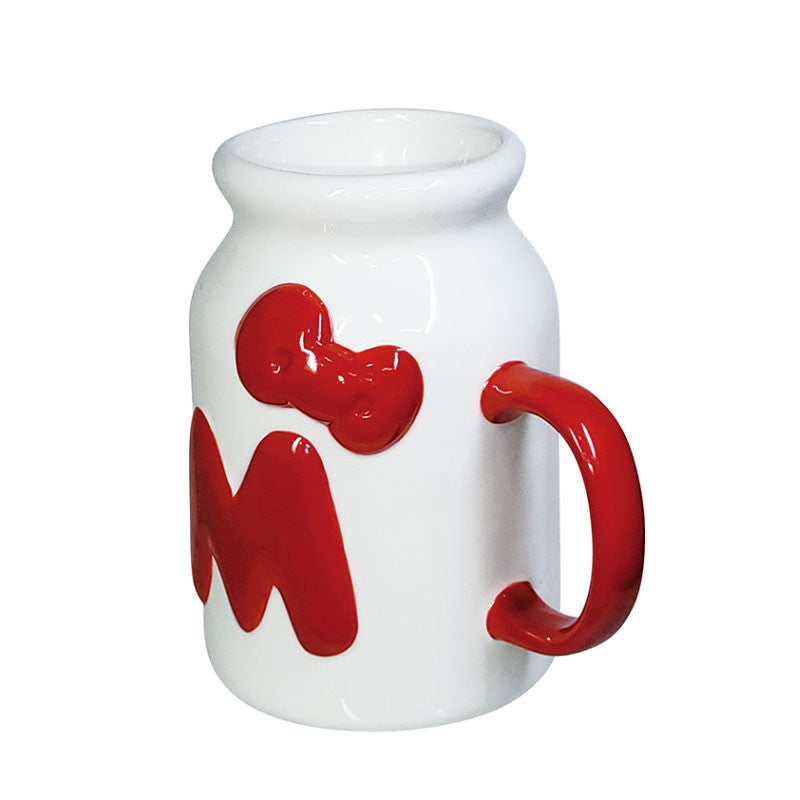 Sanrio Original Hello Kitty Milk Bottle Shaped Mug [Hello Kitty 50th Anniversary]