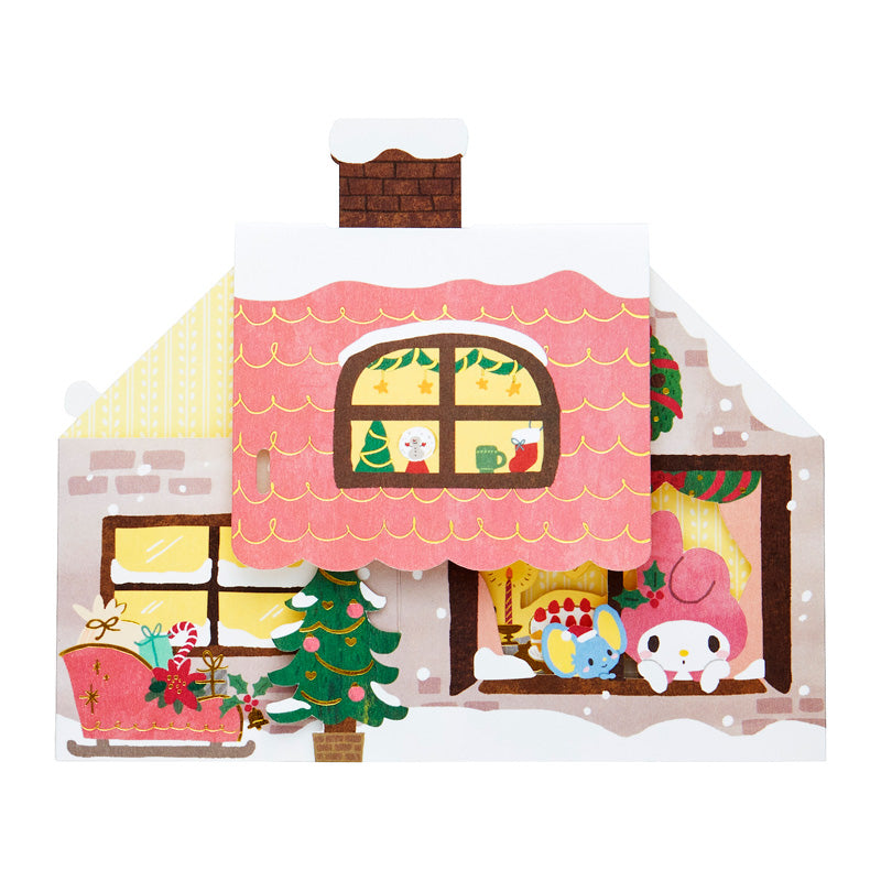 Sanrio Original My Melody Christmas House Card