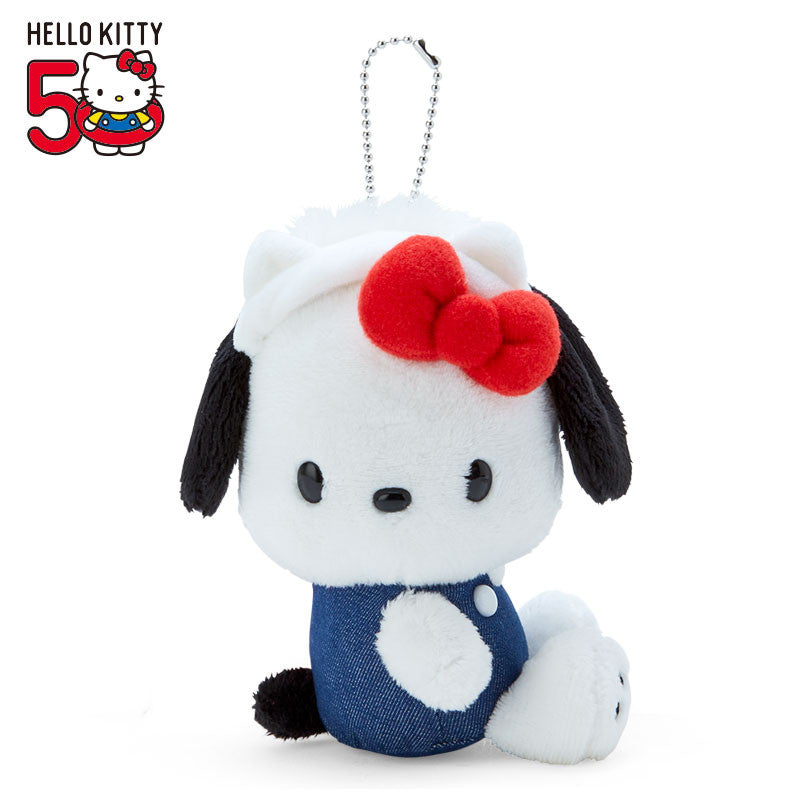 Sanrio Original Pochacco Mascot HELLO Everyone! Design Series Plush [Hello Kitty 50th Anniversary]