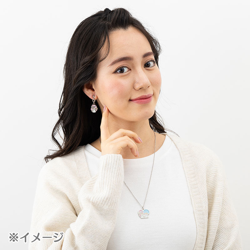 Sanrio Original Pochacco Necklace and Clip-On Earrings Set