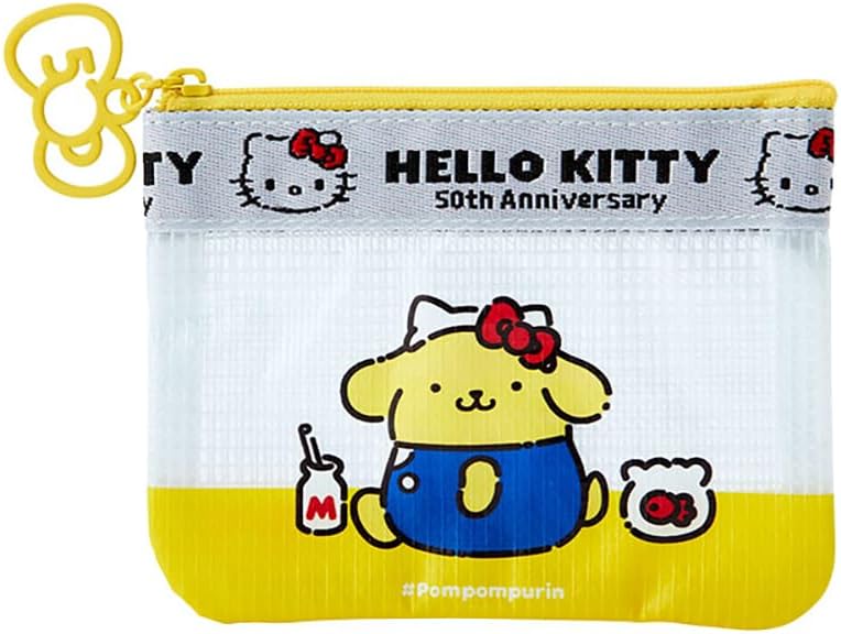 Sanrio Original Pompompurin HELLO Everyone! Design Series Flat Pouch