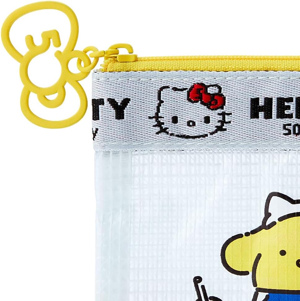 Sanrio Original Pompompurin HELLO Everyone! Design Series Flat Pouch