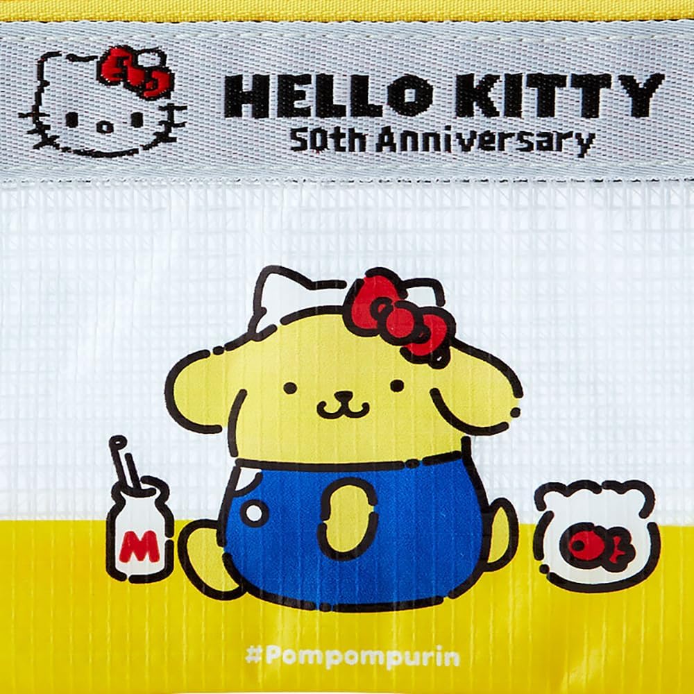 Sanrio Original Pompompurin HELLO Everyone! Design Series Flat Pouch