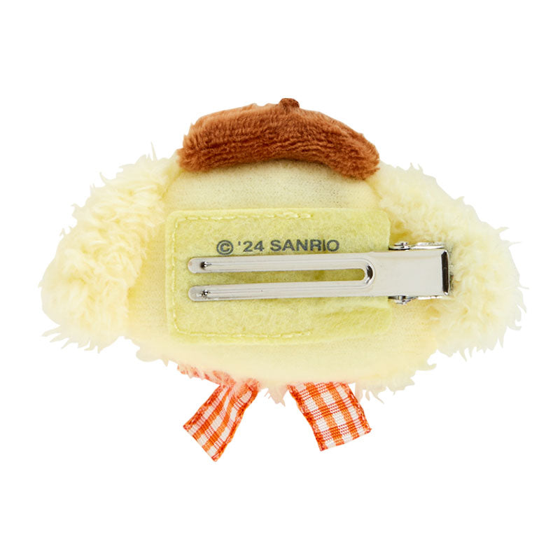 Sanrio Original Pompompurin Mascot Hair Accessory Face Shaped Hair Clip