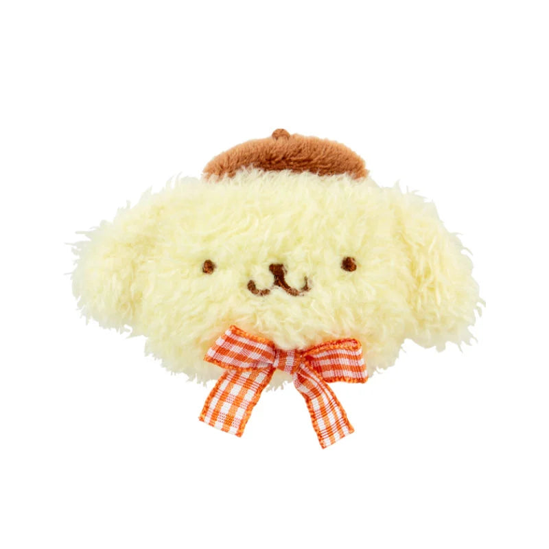 Sanrio Original Pompompurin Mascot Hair Accessory Face Shaped Hair Clip