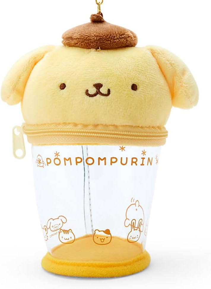 Sanrio Original Pompompurin Oshiri Puripuri Purin Design Vinyl Cup Pouch