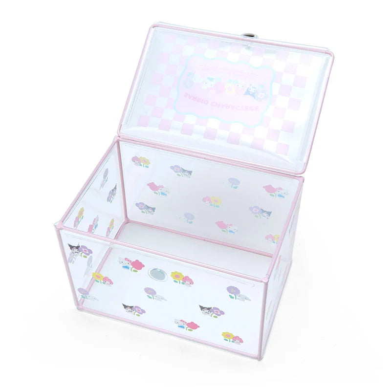 Sanrio Original Sanrio Pastel Checker Design Series Clear Storage Box