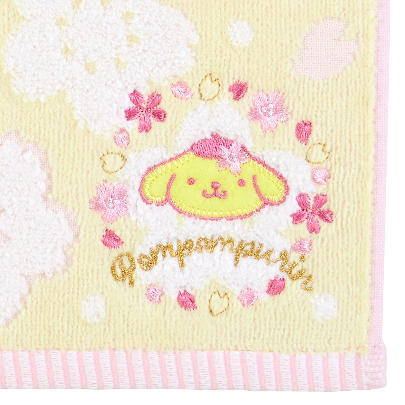 Sanrio Pompompurin Petit Sakura Hand Towel