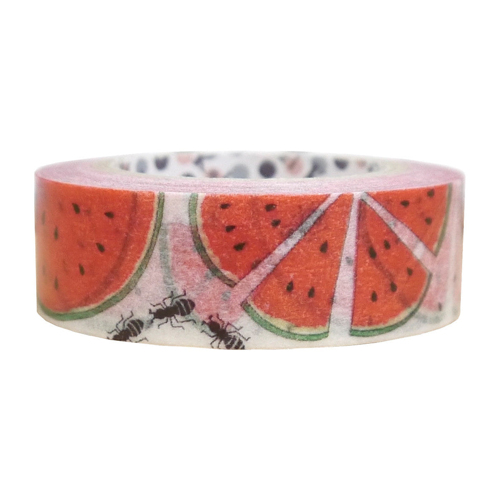 Shinzi Katoh Decorative Tape Watermelon and Ants Washi Tape
