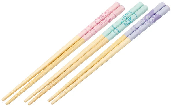 Skater Sanrio Chopsticks Set [My Melody, Cinnamoroll and Kuromi]