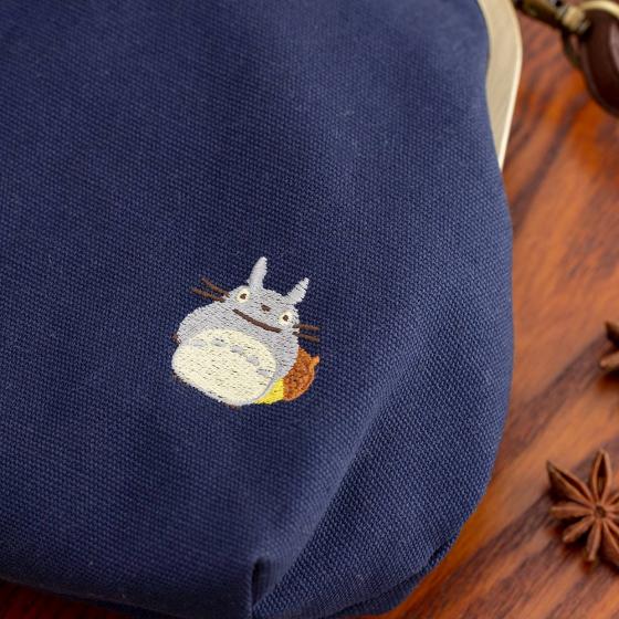 Studio Ghibli Blue Totoro Embroidered Bag