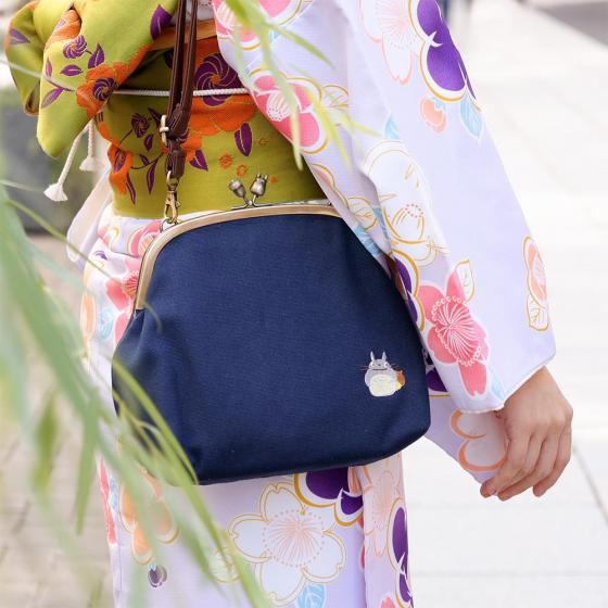 Studio Ghibli Blue Totoro Embroidered Bag