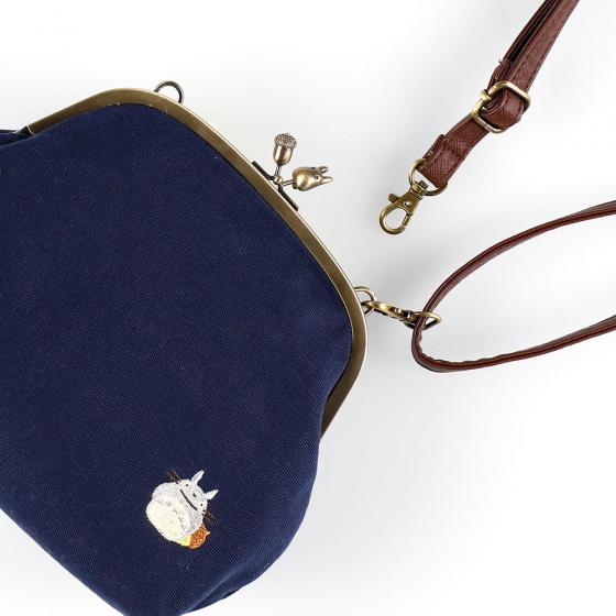 Studio Ghibli Blue Totoro Embroidered Bag