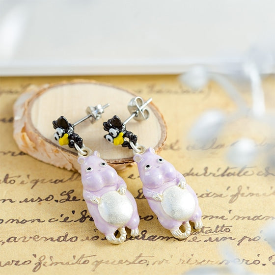 Studio Ghibli Boh and Yuyubird Spirited Away Earrings [Donguri Closet]