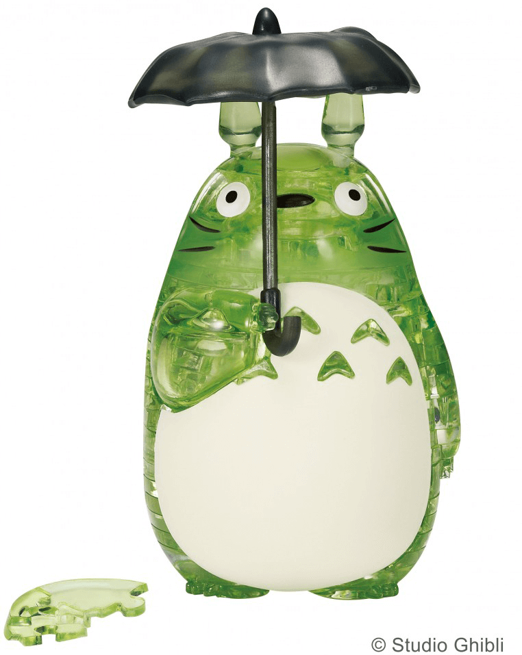 Studio Ghibli Crystal Puzzle Green Totoro with Umbrella 42pcs