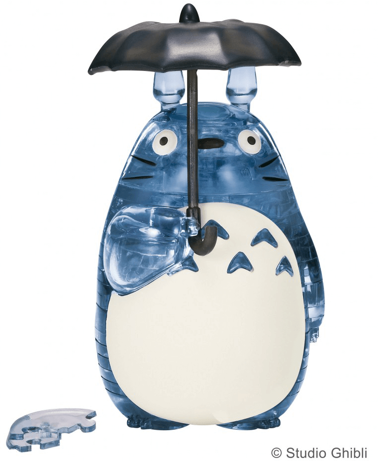 Studio Ghibli Crystal Puzzle Grey Totoro with Umbrella 42pcs